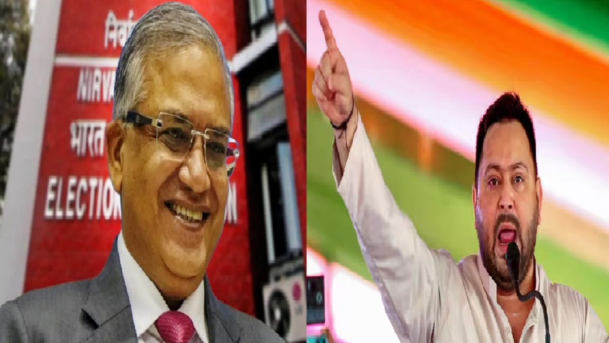 Vote Adhikar Yatra: ‘देश छोड़कर नहीं भागेंगे’, तेजस्वी यादव ने CEC ज्ञानेश कुमार गुप्ता से मांगा हलफनामा