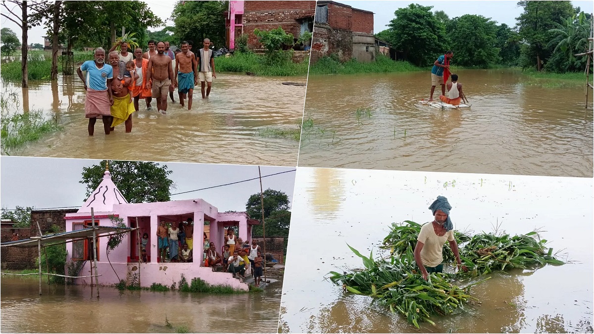 Patna Flood: पटना में बाढ़ का संकट, दियारा के कई गांवों में घुसा पानी, पलायन कर शहर पहुंच रहे लोग
