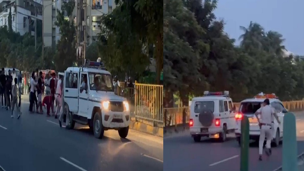 पटना में आक्रोशित भीड़ ने पुलिस पर बोला हमला, VIP गाड़ी का शीशा फोड़ा, भागकर बचानी पड़ी जान, जानें पूरा मामला?