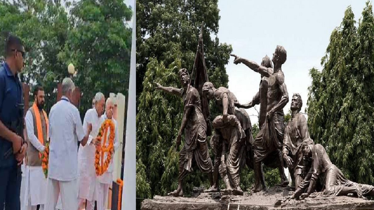 सीएम नीतीश और राज्यपाल ने शहीद दिवस पर वीर सपूतों को दी श्रद्धांजलि, विधानसभा के बाहर 7 नौजवानों ने दी थी प्राणों की आहुति
