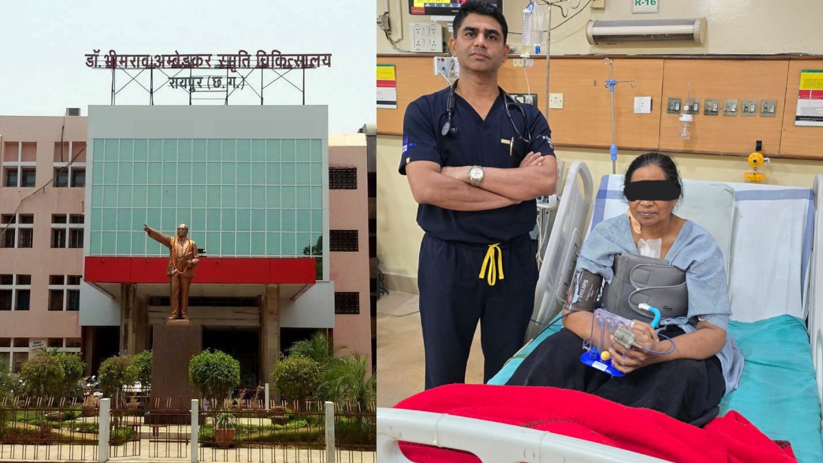 अंबेडकर अस्पताल के डॉक्टरों ने एक ही साथ की कोरोनरी बाईपास सर्जरी और हार्ट के तीनों वॉल्व का ऑपरेशन