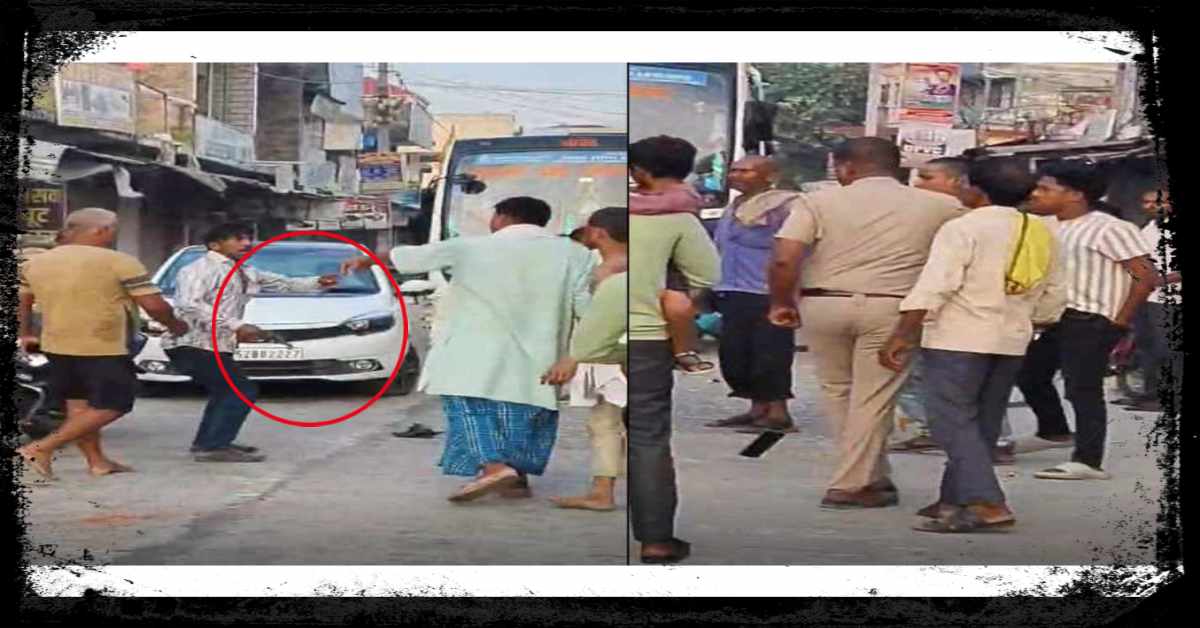 UP में गुंडे के आगे खाकी ‘नतमस्तक’! युवक पर तमंचा ताने खड़ा रहा बदमाश, तमाशबीन बने रहे दरोगा, मारी गोली, भगवान भरोसे कानून व्यवस्था
