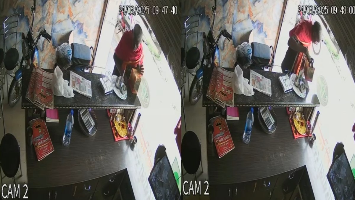 CG Crime: थाने के सामने हुई दिनदहाड़े चोरी, गौसेवा के लिए रखी दान पेटी लेकर फरार हुआ अधेड़