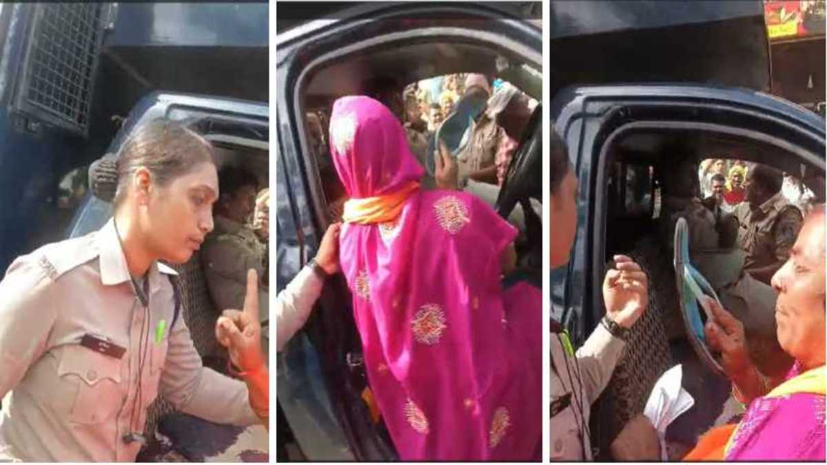 खाद की किल्लतः किसानों ने किया चक्का जाम, पुलिस से हुई झड़प, महिला किसान ने पुलिसकर्मी को चप्पल से पीटा