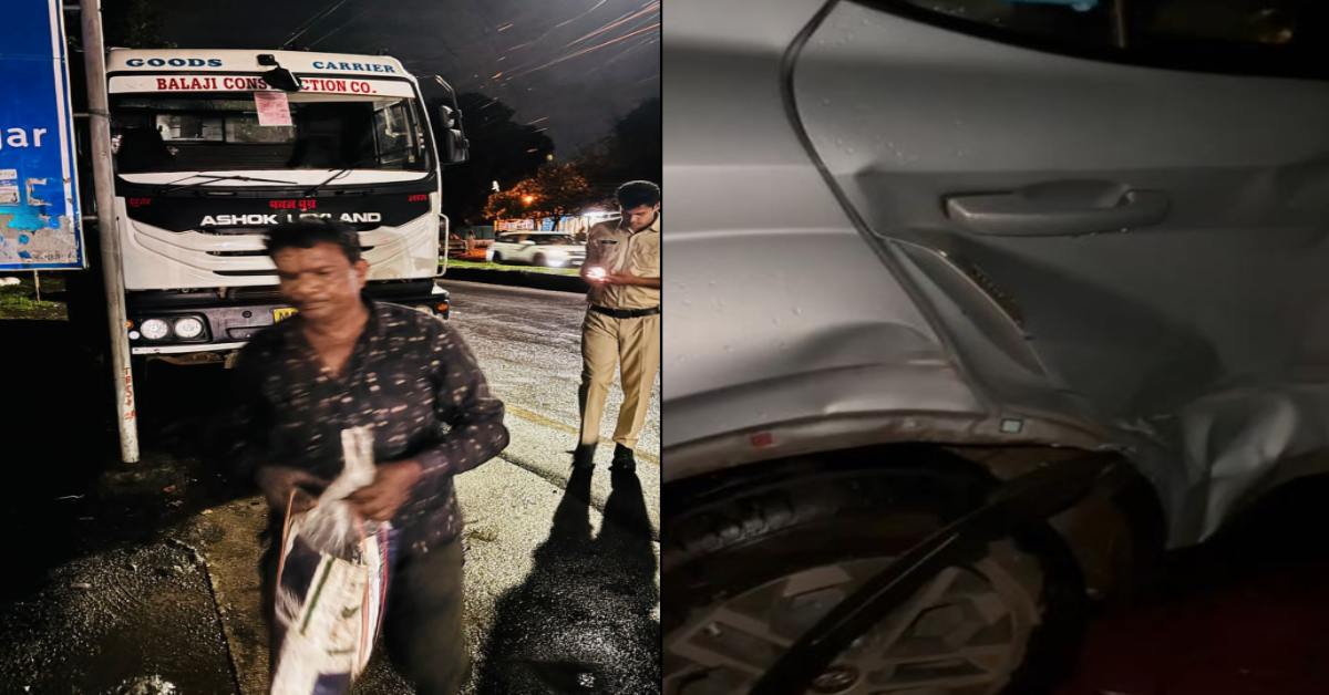 राजधानी में तेज रफ्तार कहर: डंपर ने एक के बाद एक तीन कार को मारी टक्कर, दूर तक घसीटते हुए ले गया,  बाल-बाल बचा परिवार