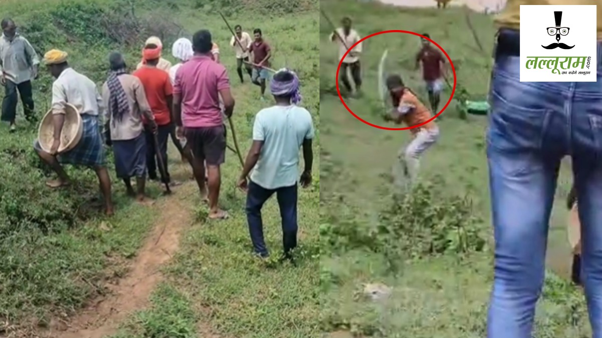 जमीन विवाद में दबंगई पड़ी भारी : स्वतंत्रता दिवस के दिन खुलेआम लहराई तलवार, पुलिस ने गिरफ्तारी के बाद निकाला जुलूस