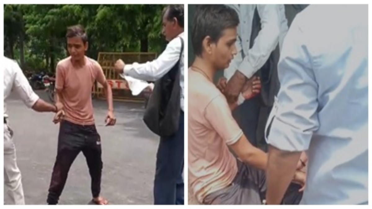 कोर्ट परिसर में आत्महत्या का प्रयास: युवक ने काटी हाथ की नस, मचा हड़कंप 