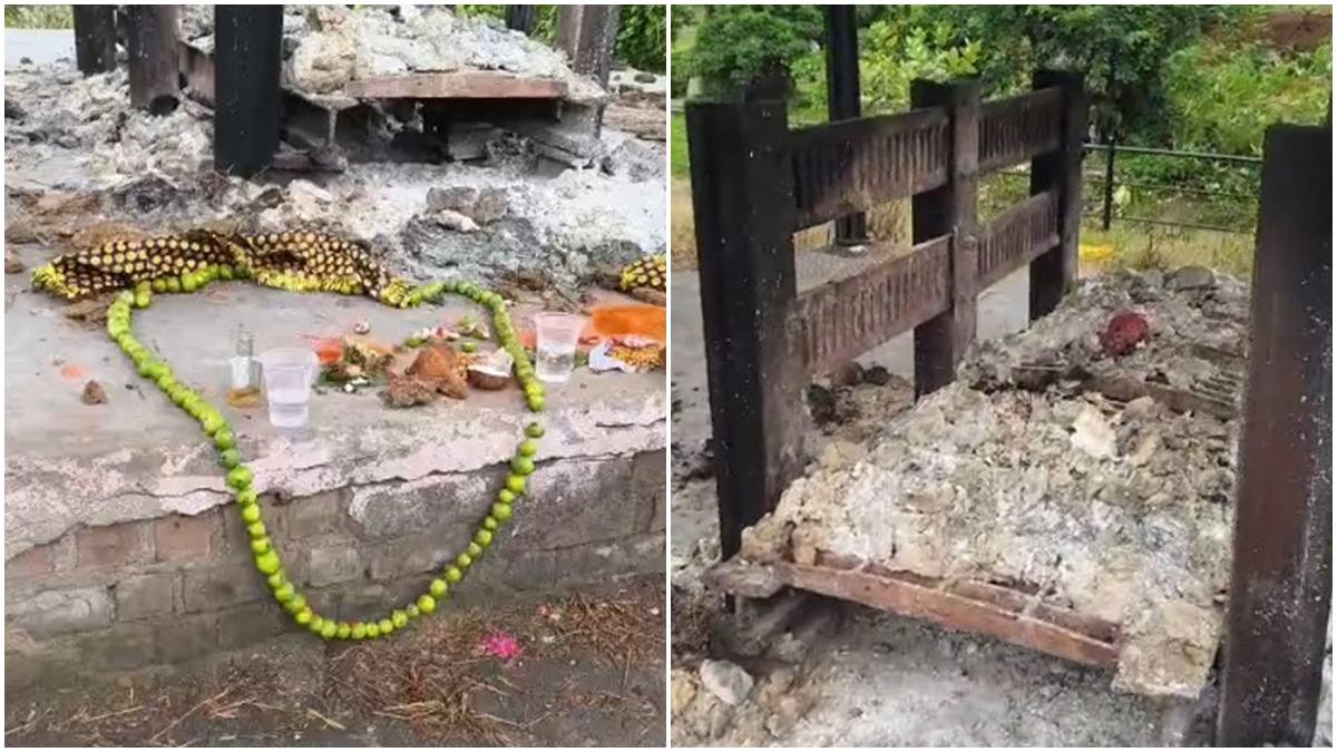 मुक्तिधाम में तंत्र क्रिया: मृतक की खोपड़ी निकालकर किया ऐसा काम, नजारा देख परिजनों के उड़े होश 