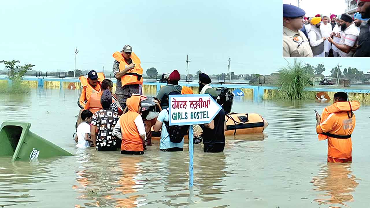 पंजाब : स्कूल बंद करने के आदेश के बाद भी खुला स्कूल… 400 छात्र बाढ़ के पानी में फंसे, प्रिंसिपल को मिला नोटिस