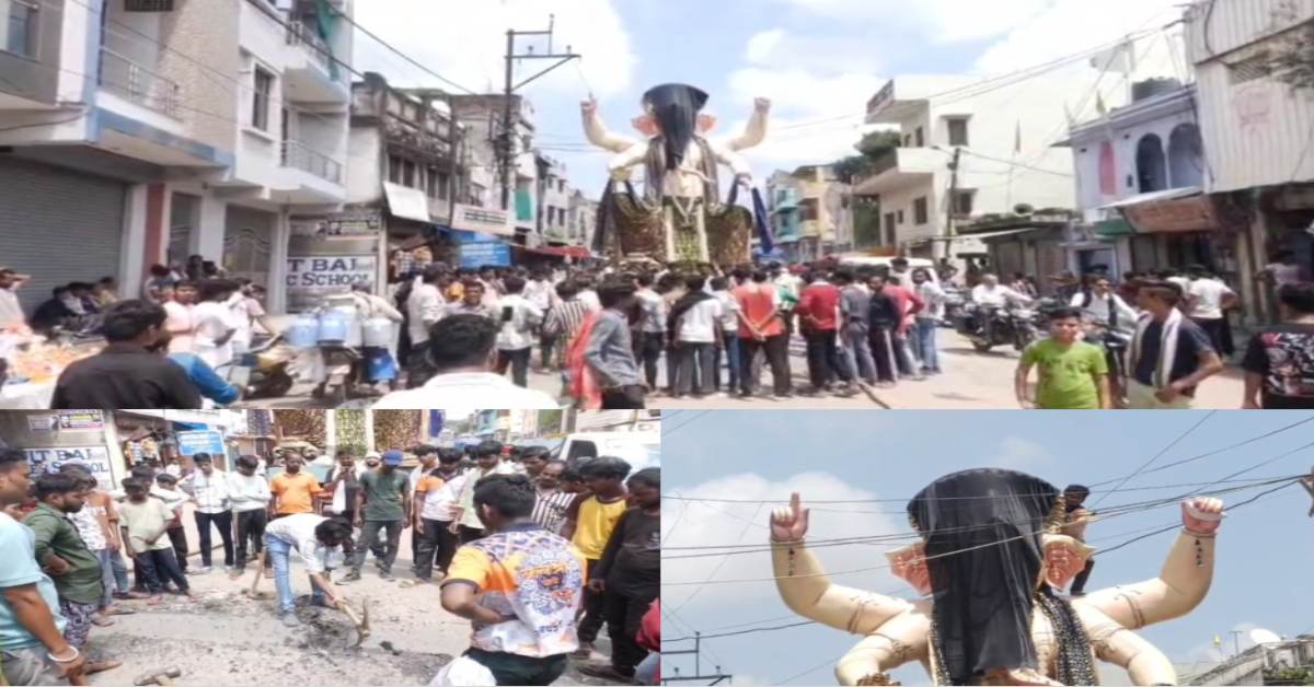 EXCLUSIVE: गजानन की राह में गड्ढे बने बाधा, बड़ी गणेश प्रतिमाओं को पंडालों तक पहुंचाना कठिन, बीते साल हुए हादसे के बाद भी नहीं लिया सबक