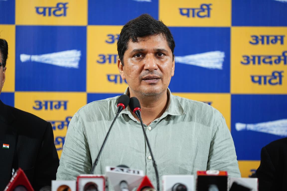 एलजी का पुलिस को थाने से गवाही देने का आदेश न्याय व्यवस्था का मजाक : सौरभ भारद्वाज
