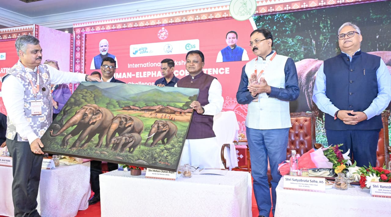 मुख्यमंत्री माझी ने “मानव-हाथी सह-अस्तित्व” पर वैश्विक कार्यशाला का किया उद्घाटन