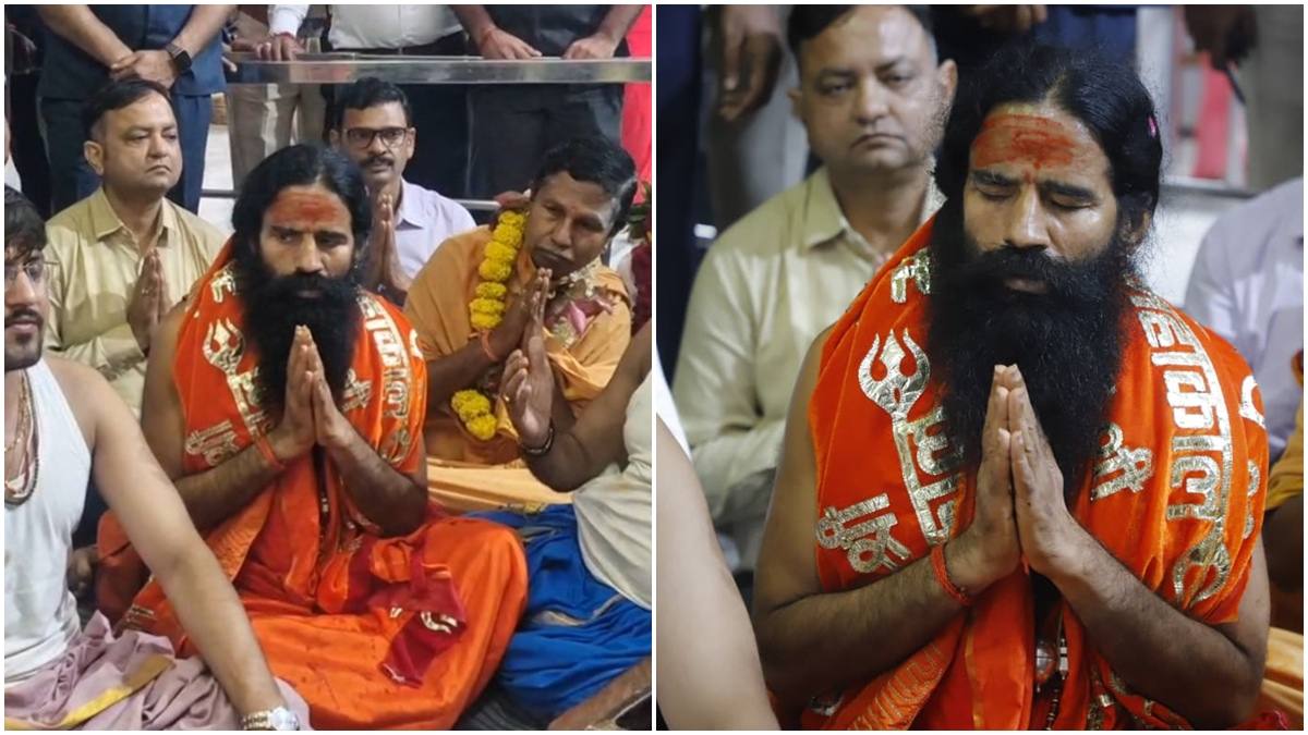 बाबा महाकाल की शरण में योग गुरु रामदेव: नंदी हॉल में भगवान की भक्ति में दिखे लीन, विधि-विधान से की पूजा