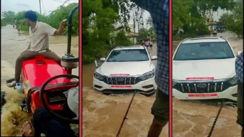 Rajasthan News: राजस्थान में बाढ़ का कहर; मंत्री किरोड़ी लाल मीणा की गाड़ी पानी में फंसी, सोशल मीडिया पर वायरल हुआ वीडियो