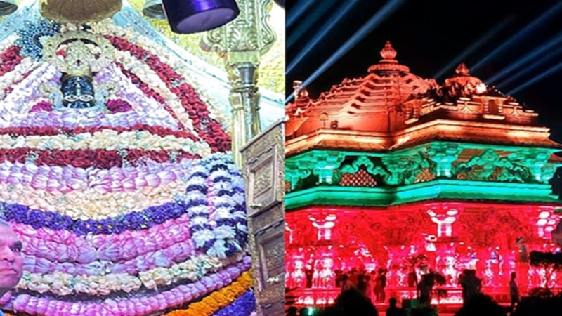 जन्माष्टमी उत्सव: खाटूश्यामजी और श्रीसांवलियाजी मंदिरों में भक्तों का सैलाब, भोग, झांकियां और आतिशबाजी से गूंजे मंदिर परिसर