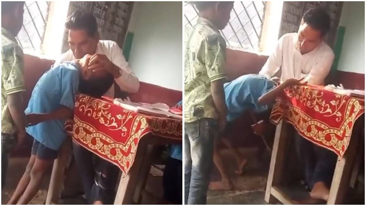 टीचर का टॉर्चर: हैवान शिक्षक ने मासूम बच्चों को बेरहमी से पीटा, Video वायरल  