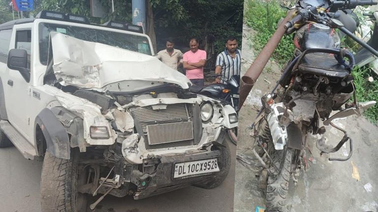 THAR से बाइक सवार को कुचलने वाला गिरफ्तार, GF के साथ पार्टी कर लौट रहा था आरोपी ; वारदात के बाद भाग गया था लुधियाना