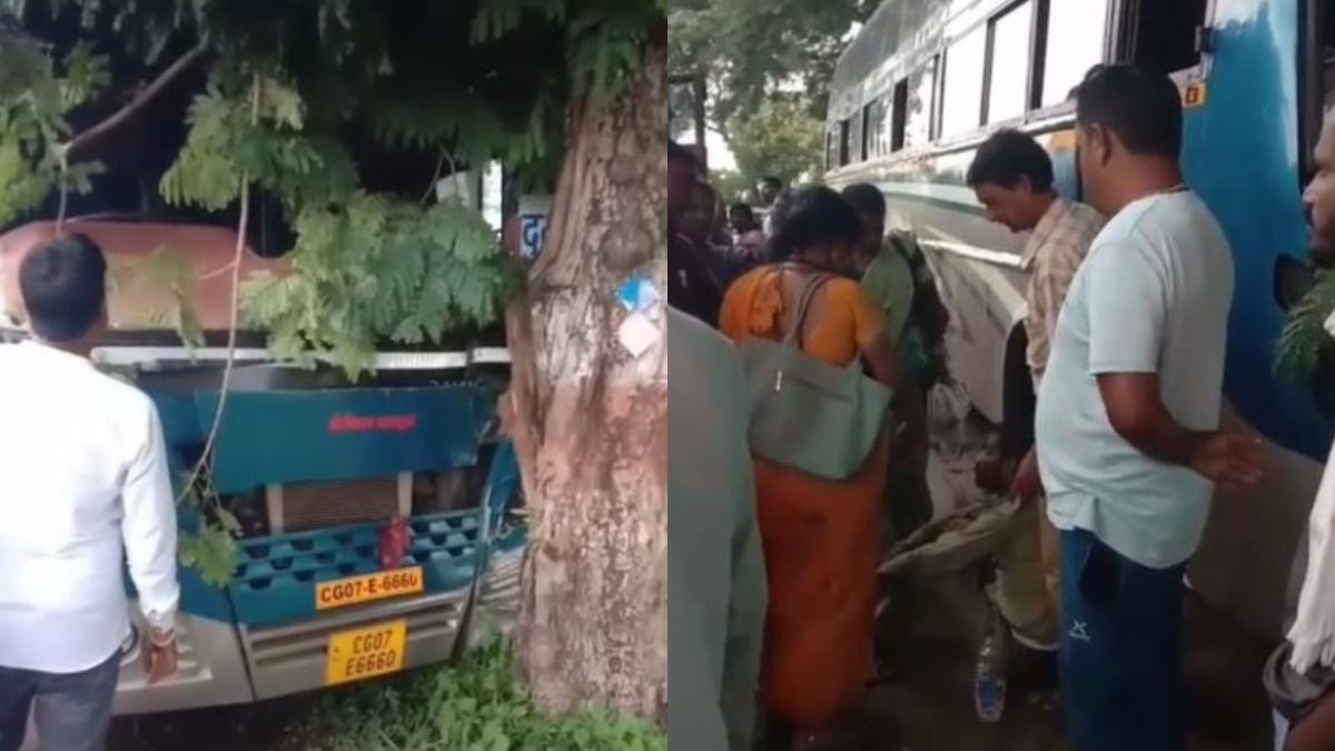 तेज रफ्तार बस अनियंत्रित होकर पेड़ से टकराई, 5 यात्री गंभीर रूप से घायल, जांच में जुटी पुलिस