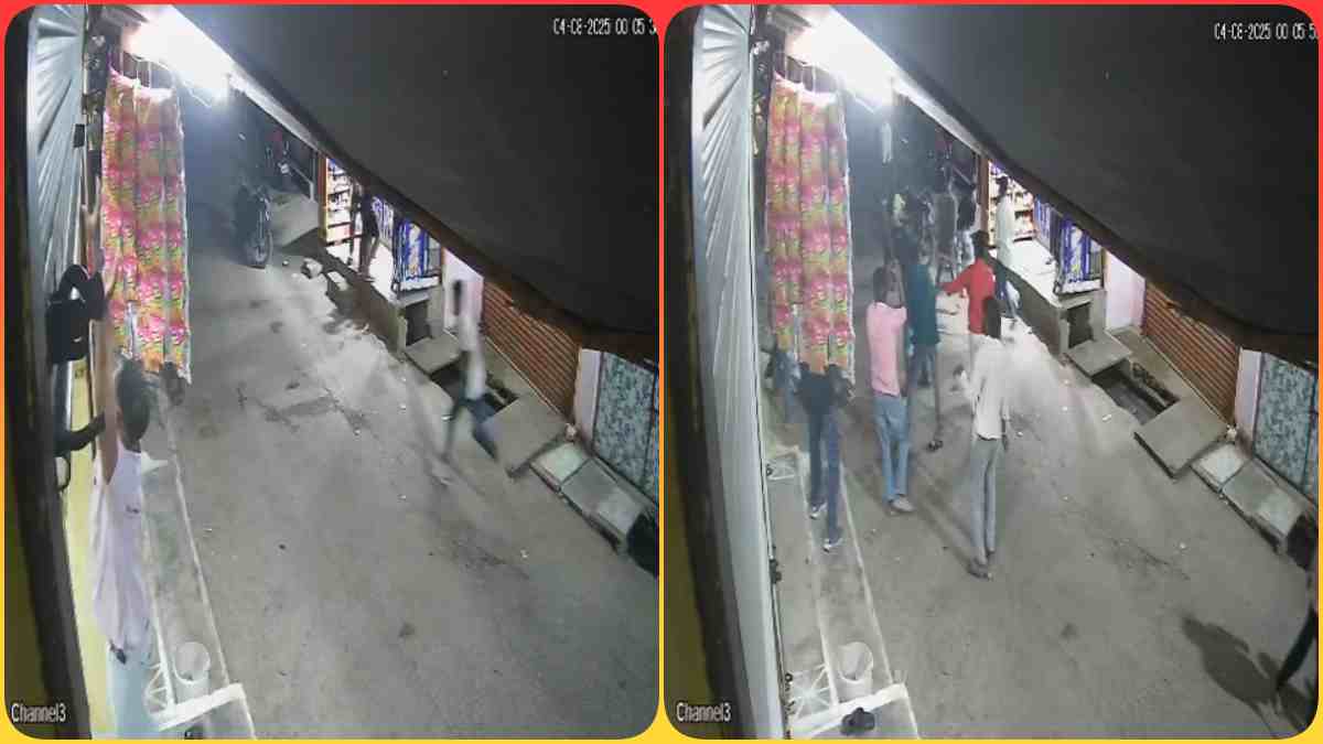 राजधानी में बदमाश बेलगाम: बीच बाजार दो गुटों में चले तलवार और चाकू, दहशत में दुकानदारों ने बंद की दुकान