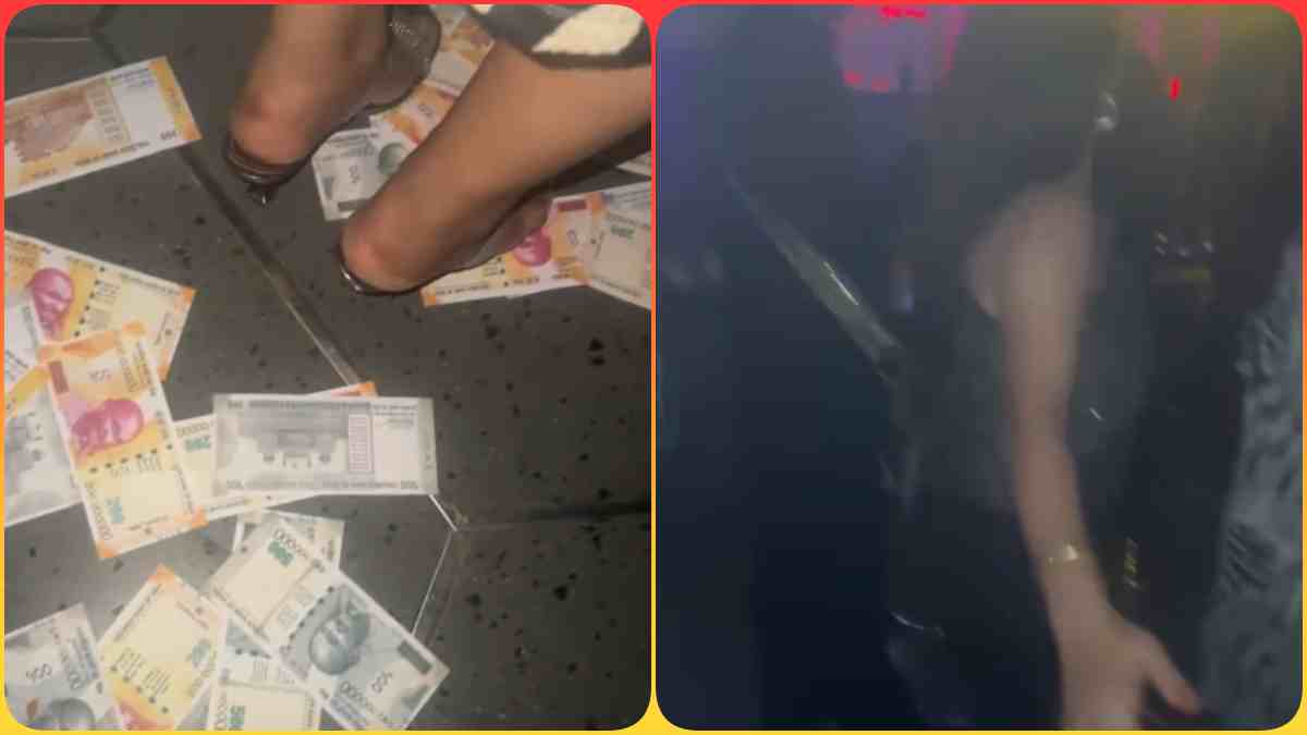 जमीन पर पड़े नोट, उस पर नाचते लड़के-लडकियां: क्लब में शराब के नशे में युवाओं ने उड़ाए 200 और 500 के नोट, ड्रग्स कांड के बाद भी नहीं थम रहा नाइट कल्चर