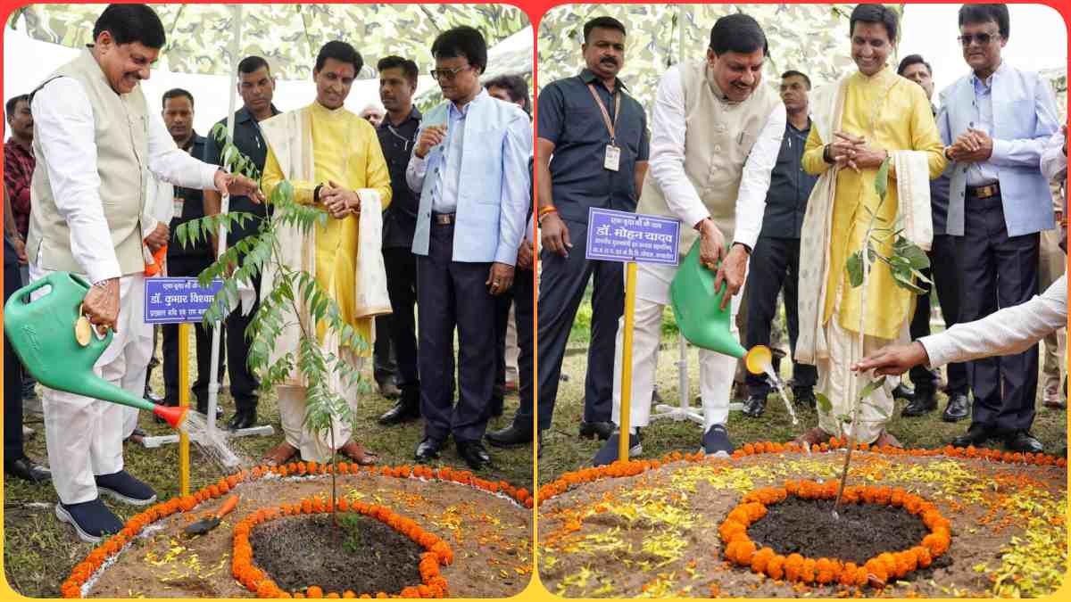CM डॉ. मोहन ने लगाया 1111वां पौधा, कृष्णवट का पौधा रोपकर दिया पर्यावरण संरक्षण का संदेश, अभ्युदय-2025 कार्यक्रम में हुए शामिल