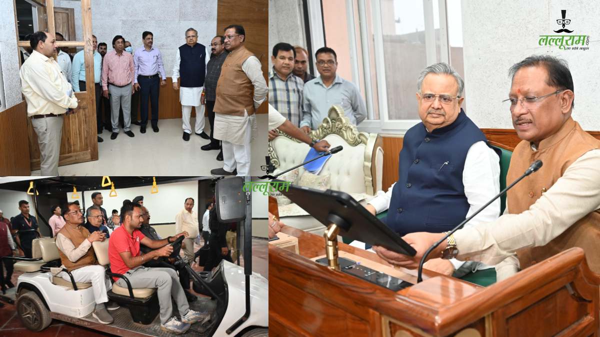 अंतिम चरण में पहुंचा छत्तीसगढ़ के नए विधानसभा भवन का निर्माण कार्य: CM साय ने विस अध्यक्ष और डिप्टी सीएम साव के साथ किया निरीक्षण, कहा- रजत जयंती वर्ष में छत्तीसगढ़ को मिलेगा नया विधानसभा भवन