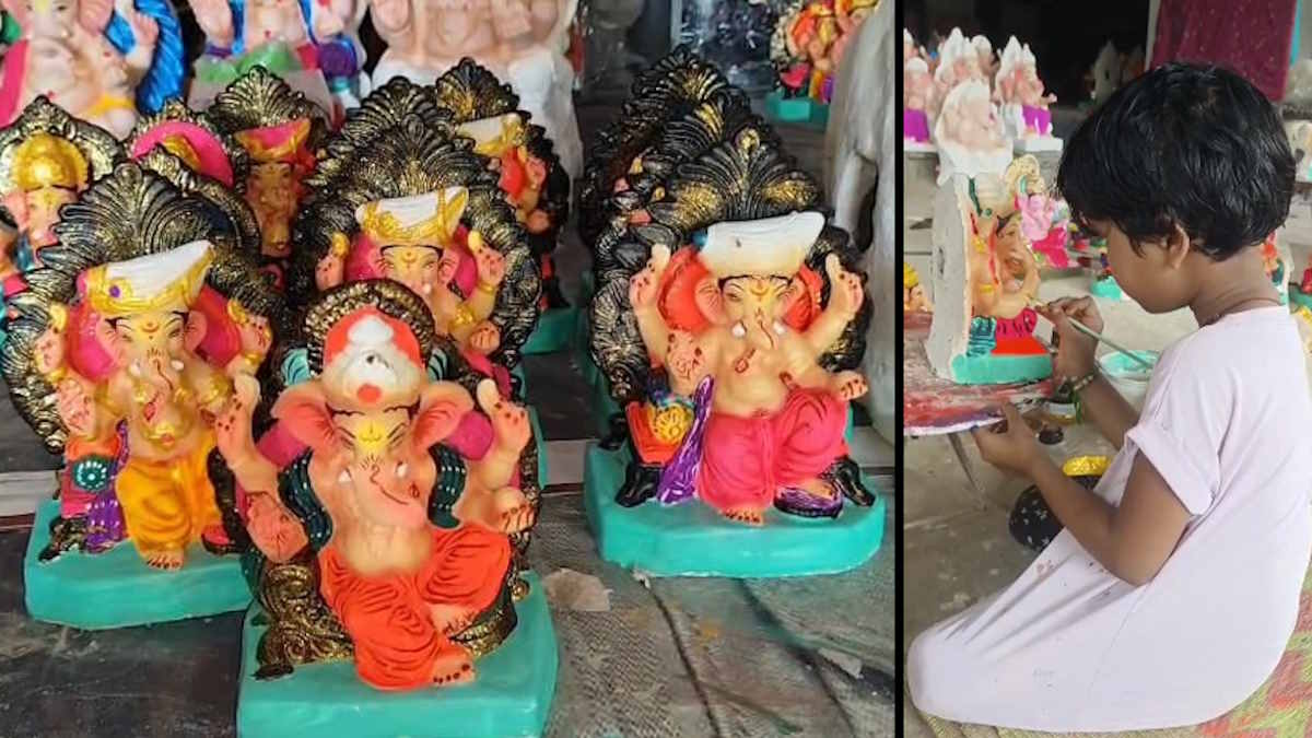 गणपति बप्पा भक्तों के लिए ही नहीं, बल्कि मूर्तिकारों और उनके परिवारों के लिए भी लेकर आते हैं खुशियां…
