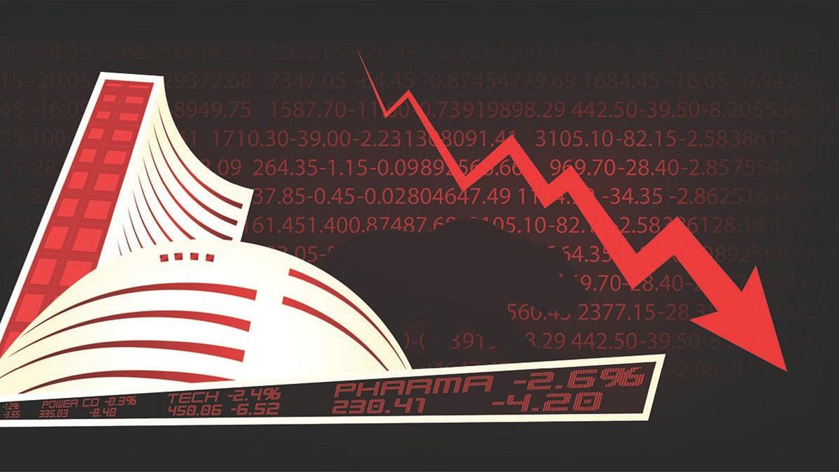 लाल निशान में डूबा बाजार: गिरा सेंसेक्स, निफ्टी भी फिसला! फार्मा और मेटल सबसे कमजोर