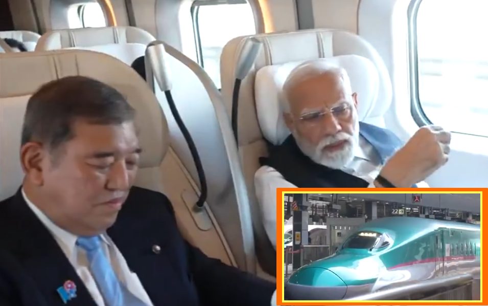 पीएम मोदी ने जापान में बुलेट ट्रेन में किया सफर, भारतीय रेल चालकों से भी मिले ; भारत में 7,000 KM लंबा नेटवर्क बनाने का है लक्ष्य