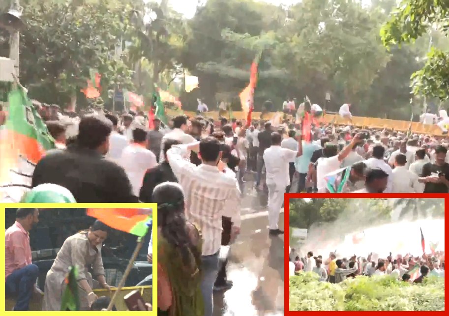 ‘राहुल गांधी माफी मांगे…’, BJP का कांग्रेस मुख्यालय के बाहर जबरदस्त प्रदर्शन, दिल्ली BJP अध्यक्ष वीरेंद्र सचदेवा समेत कई भाजपा कार्यकर्ता