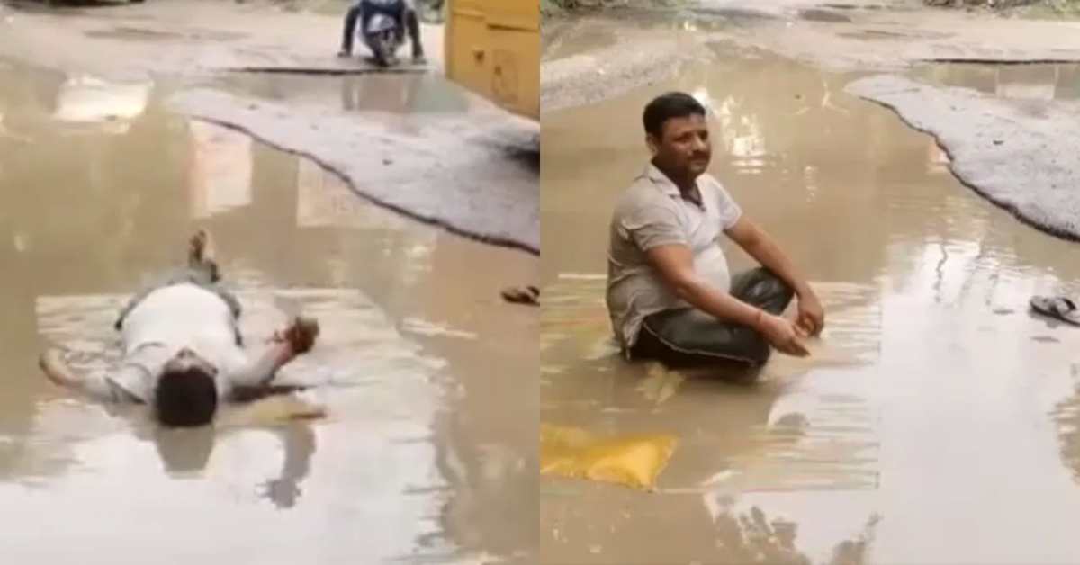 UP में ‘अंधी’ सरकार और ‘बहरा’ सिस्टम! न भाजपा सांसद, न विधायक और न मंत्री ने सड़क बनवाने की उठाई जहमत, फिर ‘विकास’ के गड्ढे में लेटकर युवक ने…