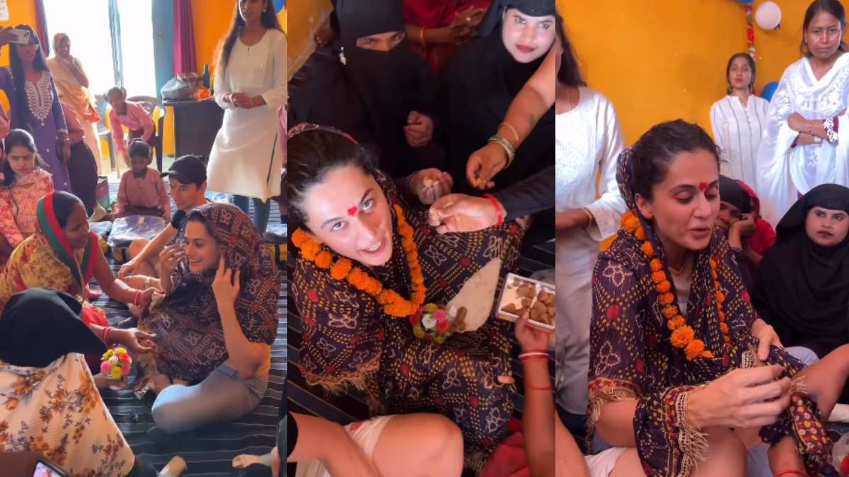 Taapsee Pannu ने दिखाई गोद भराई की रस्म की झलक, वीडियो शेयर कर एक्ट्रेस ने लिखा- शादी के बाद पहली बार …