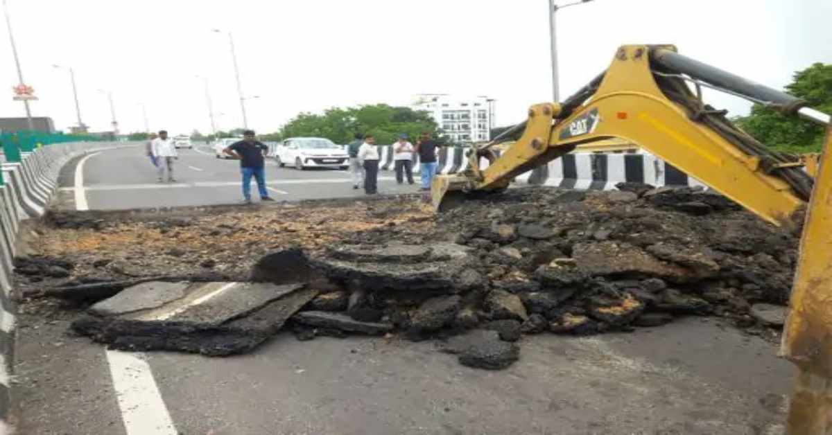 डबल इंजन सरकार में सिर्फ ‘भ्रष्टाचार’! 6 महीने पहले 150 करोड़ की लागत से बना पुल धंसा, लोगों की जिंदगी से खिलवाड़, यही है ‘विकास’ का काला सच?