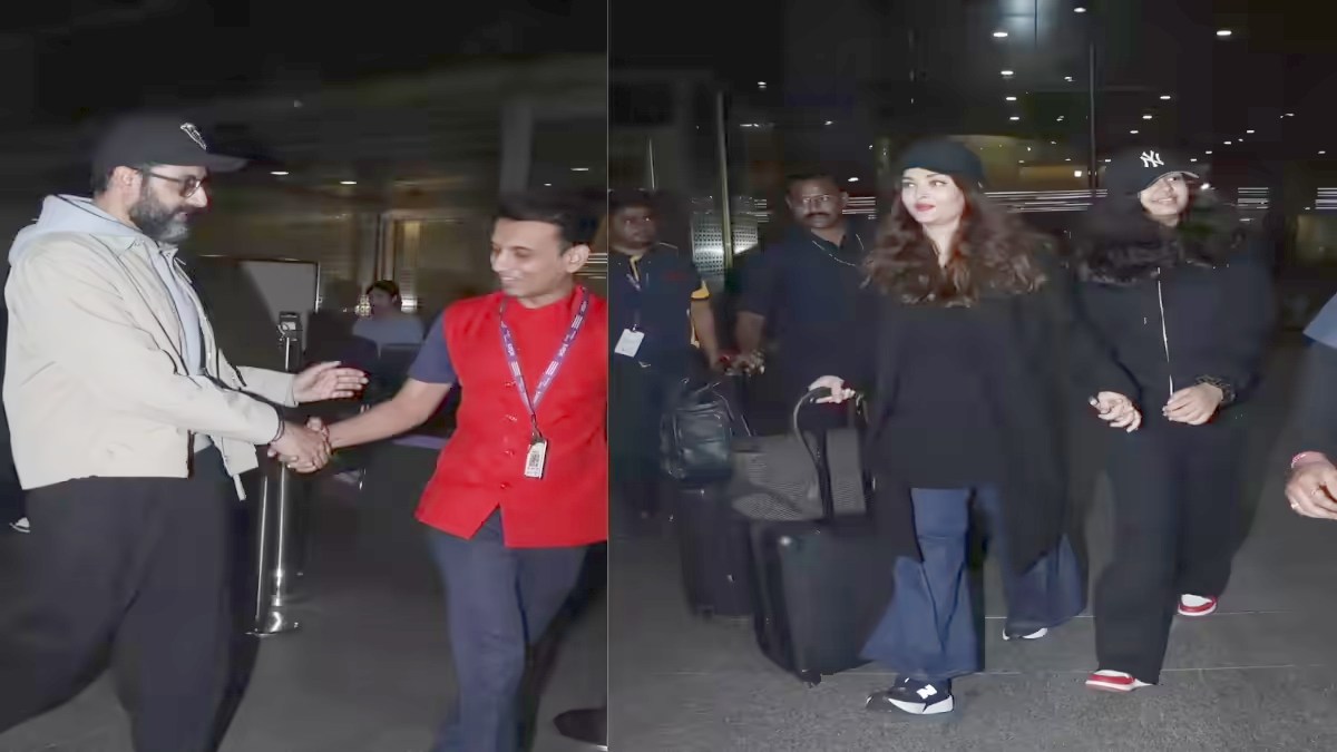 वेकेशन से लौटे Aishwarya और Abhishek Bachchan, एयरपोर्ट पर चिल मूड में दिखीं बेटी Aaradhya …