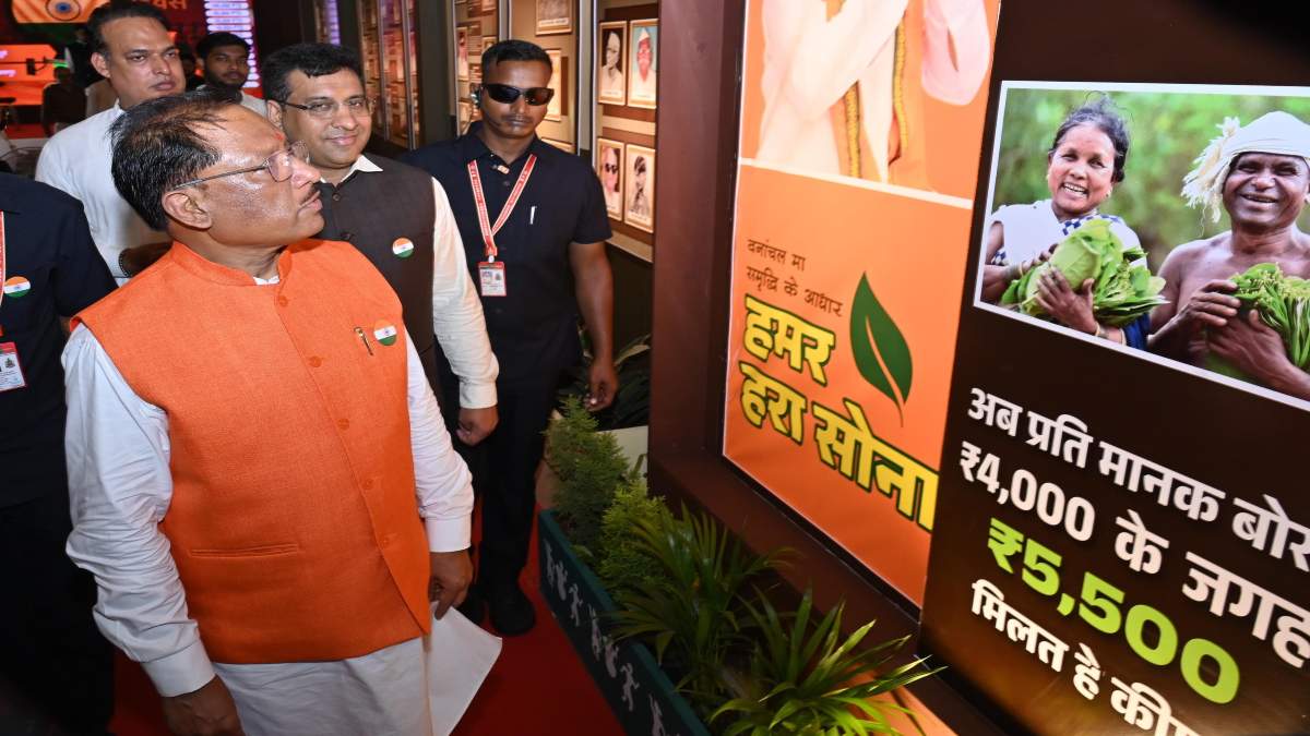 टाउन हॉल में लगी छायाचित्र प्रदर्शनी : सीएम साय ने किया शुभारंभ, स्वतंत्रता सेनानियों की गाथा, आजादी की लड़ाई में छत्तीसगढ़ की भागीदारी और शासन की उपलब्धियों का निशुल्क कर सकेंगे अवलोकन