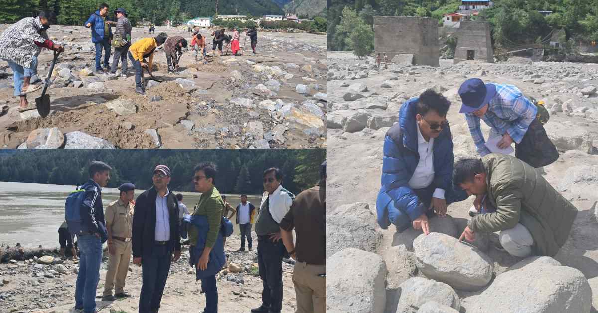 Uttarkashi Cloudburst: भूवैज्ञानिक दल ने आपदा प्रभावित क्षेत्र का किया भ्रमण, सम्भावित खतरे और बचाव उपाय का किया अध्ययन