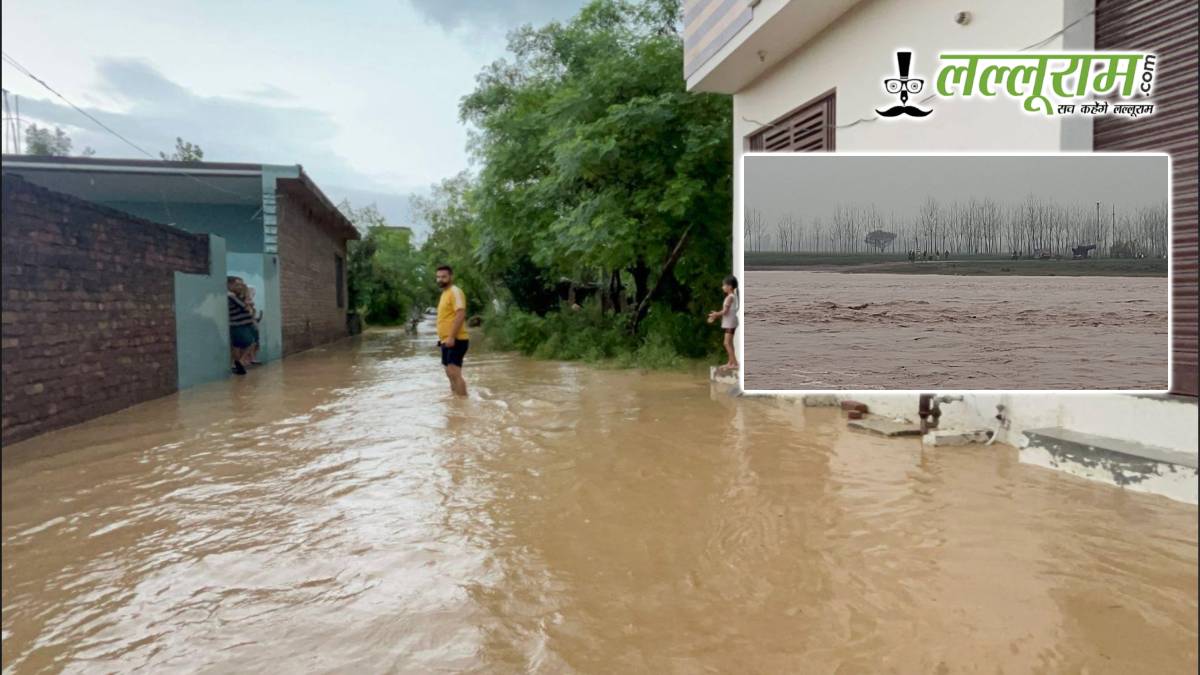 उफान पर जलालिया नदी, गांवों में बाढ़ जैसे हालात