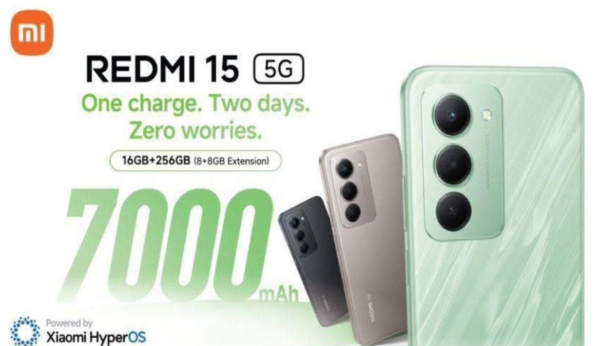 Redmi 15 5G भारत में लॉन्च, 7000mAh बैटरी और 50MP कैमरे के साथ