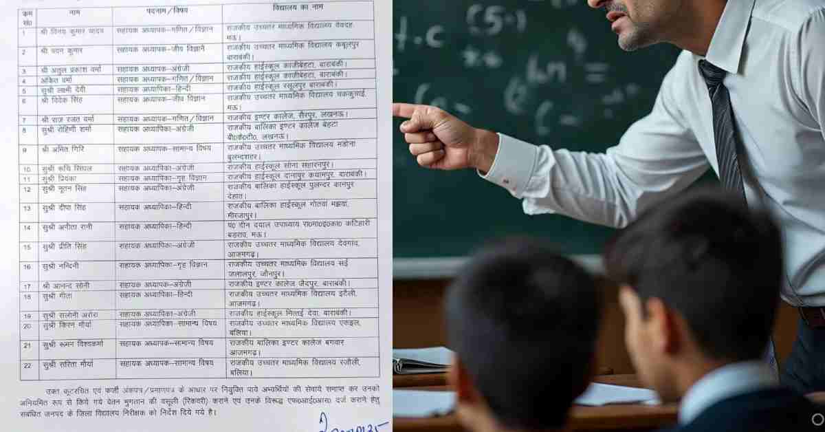 निकली गई होशियारी…! फर्जी डिग्री वाले 22 शिक्षक बर्खास्त, वेतन की होगी वसूली