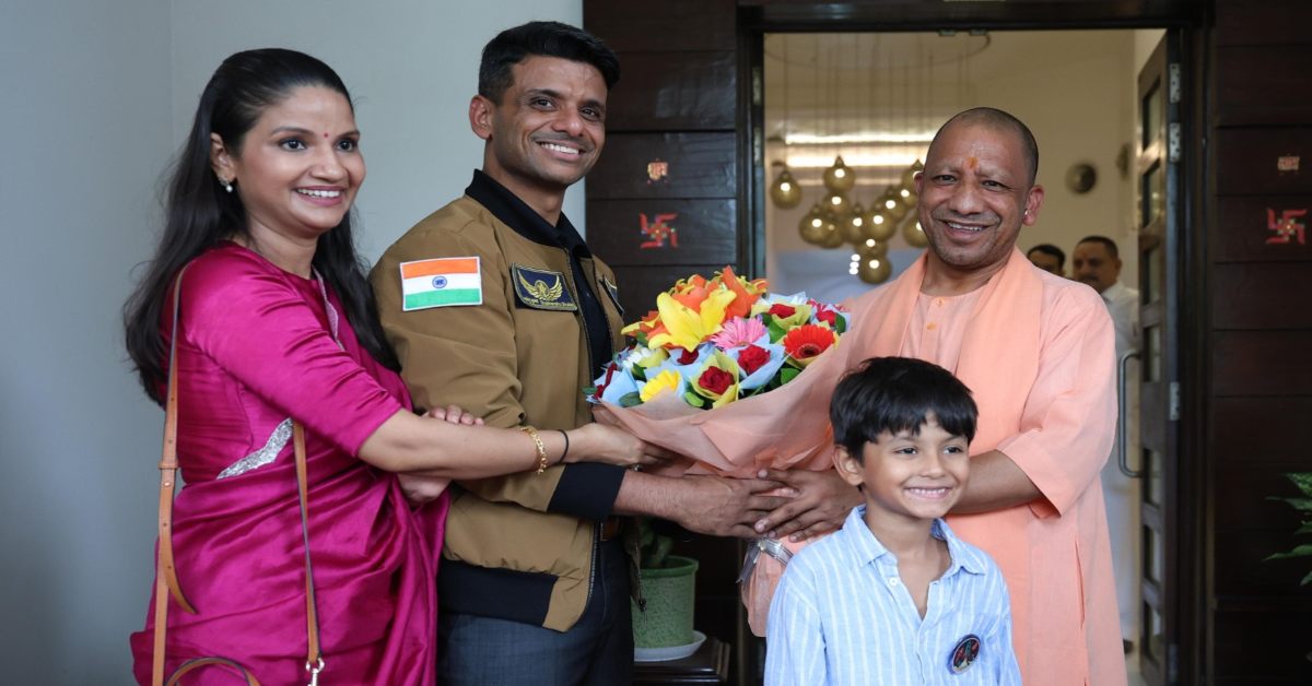 सीएम योगी से मिले शुभांशु शुक्ला, Axiom4 मिशन के सफल संचालन के लिए मुख्यमंत्री ने दी बधाई