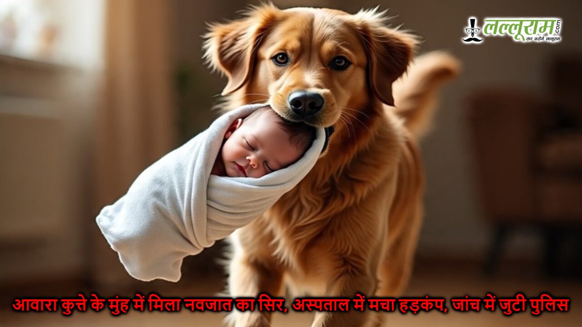 आवारा कुत्ते के मुंह में मिला नवजात का सिर, अस्पताल में मचा हड़कंप, जांच में जुटी पुलिस