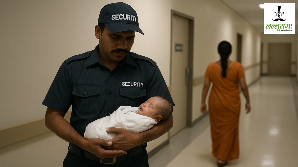 CG NEWS: नवजात को सुरक्षाकर्मी के हवाले कर मां हुई फरार, CCTV में कैद हुई घटना
