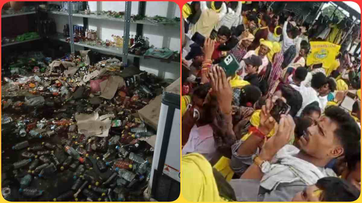 Jabalpur News: आदिवासी दिवस कार्यक्रम में हंगामा: भीड़ ने शराब दुकान में की तोड़फोड़