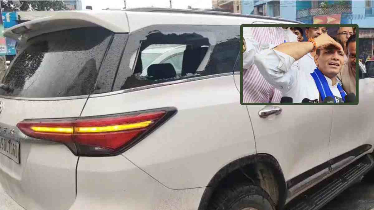 रतलाम में जीतू पटवारी की कार पर हमला, गाड़ी का कांच टूटा, BJP मंडल अध्यक्ष पर लगाए आरोप