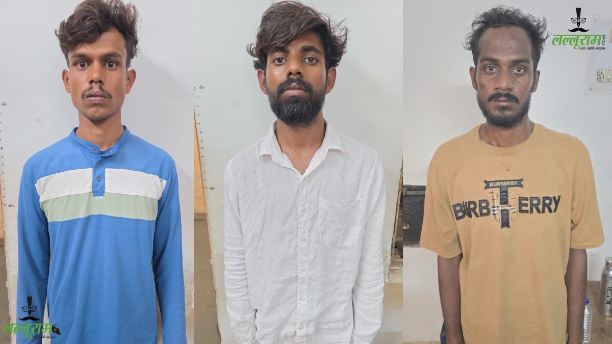 CISF आरक्षक से लूट की वारदात का खुलासा: पुलिस ने 3 युवकों को किया गिरफ्तार, स्कूटी और चाकू किया जब्त