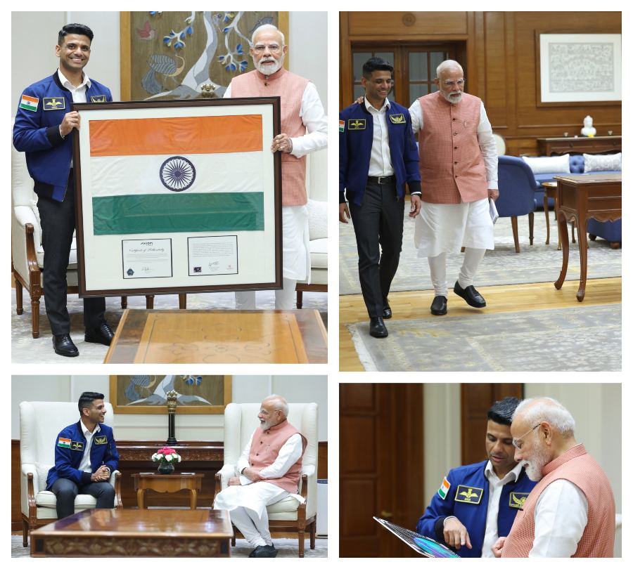 हाथ मिलाया, गले लगाया…; पीएम मोदी से मिले शुभांशु शुक्ला, अंतरिक्ष से धरती की खींची गई तस्वीरें की भेंट