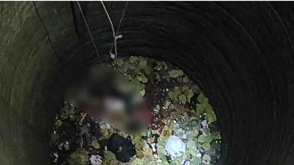 सूखे कुएं में मिली लाश : घाट के पास मिला ये सामान, SDERF ने रस्सी से खींचकर निकाला शव