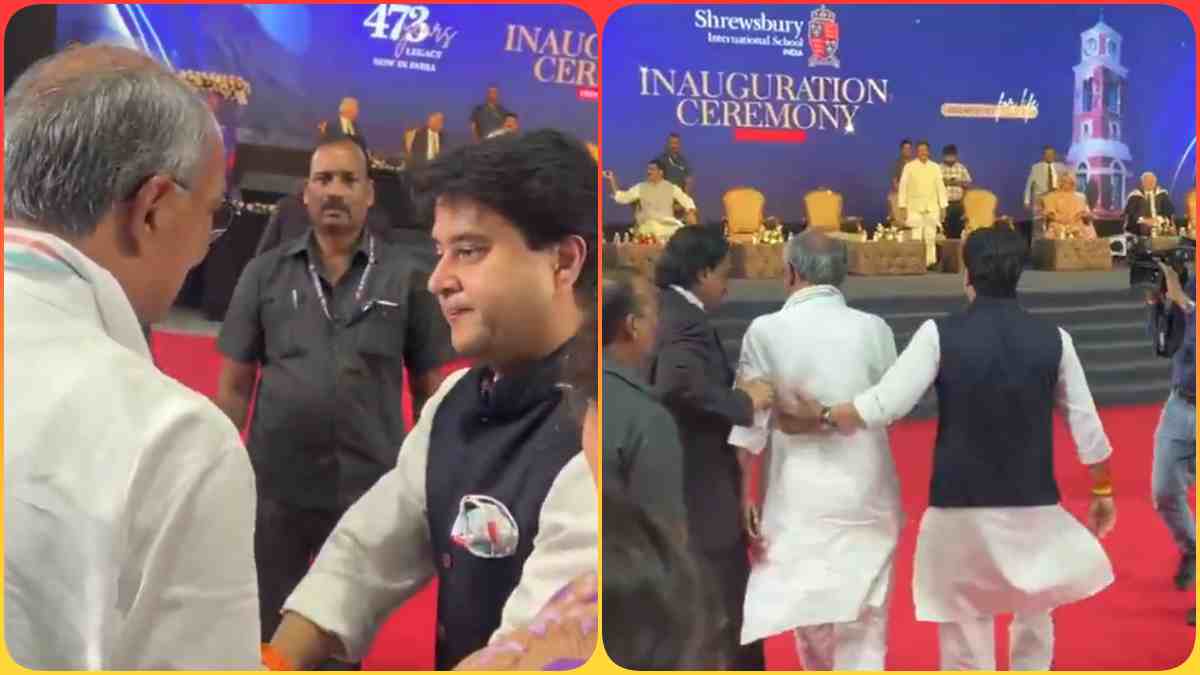 जब सिंधिया ने थामा दिग्विजय सिंह का हाथ… ‘राजा साहब’ को खुद लेकर मंच पर पहुंचे ‘महाराज’, 5 साल बाद ऐसा नजारा देख हर कोई हुआ हैरान, Video Viral
