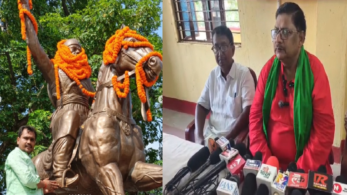 आरा रेलवे स्टेशन पर वीर कुंवर सिंह की प्रतिमा के अनावरण को लेकर बढ़ा सियासी पारा, सांसद सुदामा प्रसाद ने उठाए सवाल