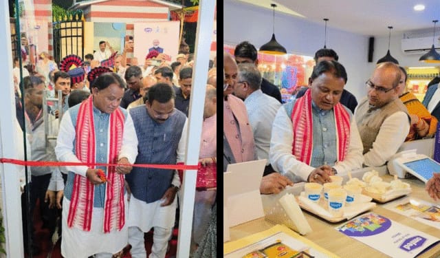 मुख्यमंत्री माझी ने किया नई दिल्ली स्थित ओडिशा निवास में OMFED और कोरापुट कॉफी कैफे का उद्घाटन